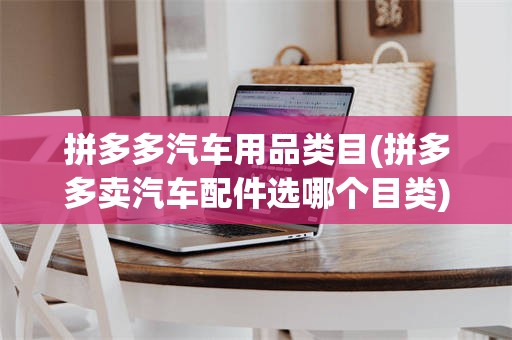 拼多多汽车用品类目(拼多多卖汽车配件选哪个目类)