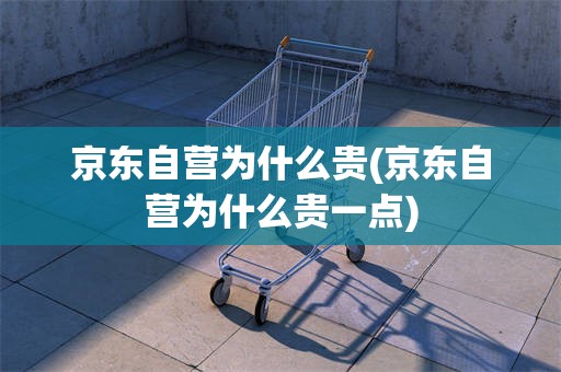 京东自营为什么贵(京东自营为什么贵一点)
