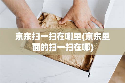 京东扫一扫在哪里(京东里面的扫一扫在哪)
