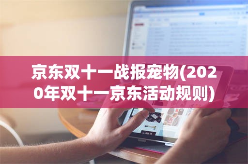 京东双十一战报宠物(2020年双十一京东活动规则)