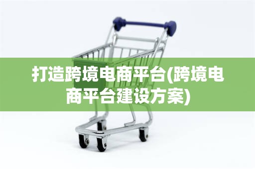 打造跨境电商平台(跨境电商平台建设方案)