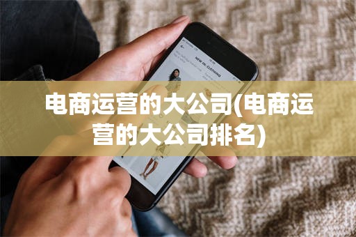 电商运营的大公司(电商运营的大公司排名)