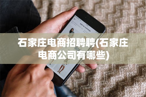 石家庄电商招聘聘(石家庄电商公司有哪些)