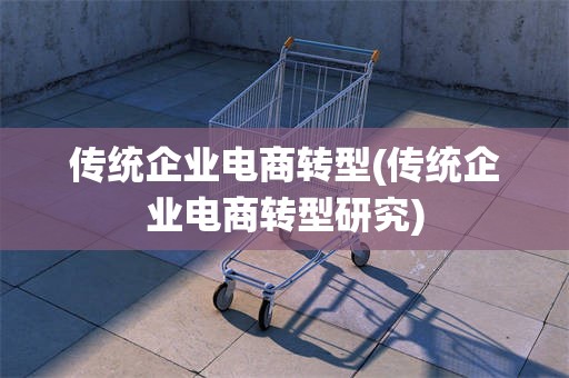 传统企业电商转型(传统企业电商转型研究)