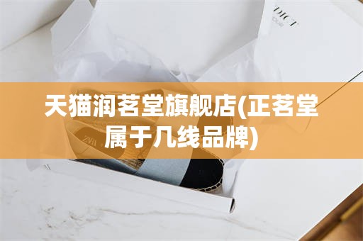 天猫润茗堂旗舰店(正茗堂属于几线品牌)