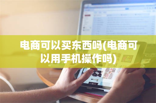 电商可以买东西吗(电商可以用手机操作吗)