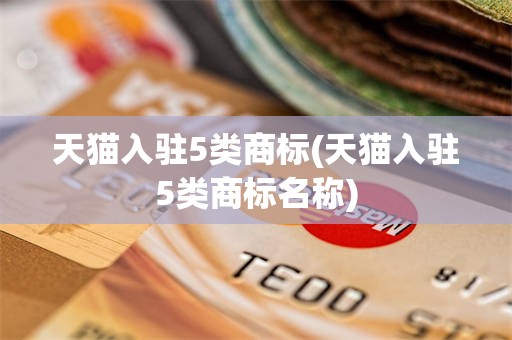 天猫入驻5类商标(天猫入驻5类商标名称)