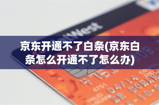 京东开通不了白条(京东白条怎么开通不了怎么办)