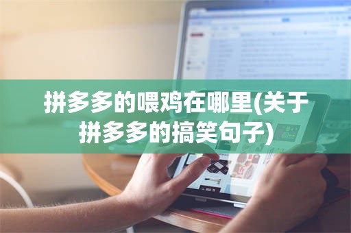 拼多多的喂鸡在哪里(关于拼多多的搞笑句子)