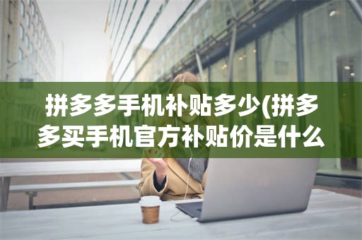 拼多多手机补贴多少(拼多多买手机官方补贴价是什么意思)