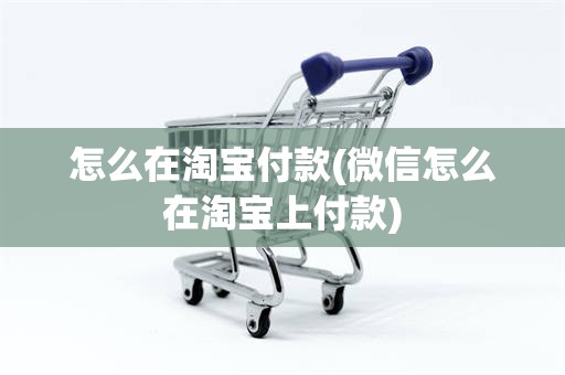 怎么在淘宝付款(微信怎么在淘宝上付款)
