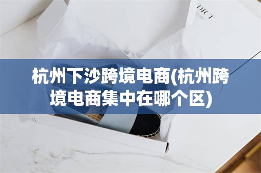 杭州下沙跨境电商(杭州跨境电商集中在哪个区)