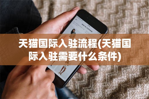 天猫国际入驻流程(天猫国际入驻需要什么条件)