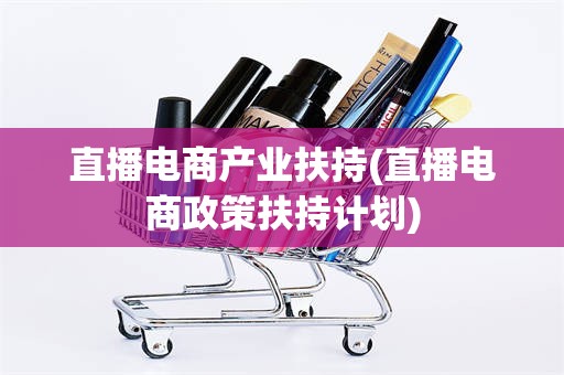 直播电商产业扶持(直播电商政策扶持计划)