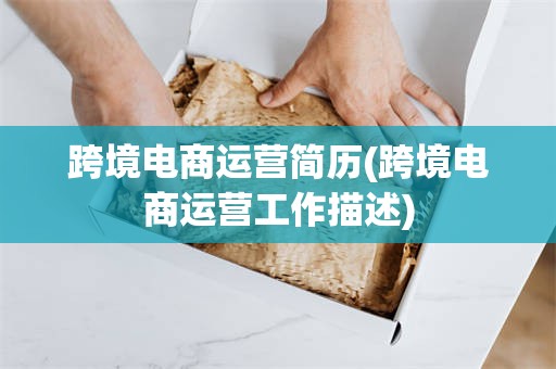 跨境电商运营简历(跨境电商运营工作描述)