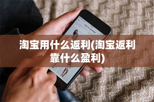 淘宝用什么返利(淘宝返利靠什么盈利)