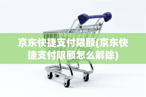 京东快捷支付限额(京东快捷支付限额怎么解除)