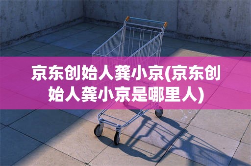 京东创始人龚小京(京东创始人龚小京是哪里人)