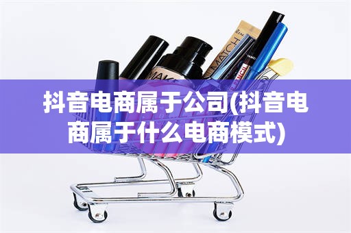 抖音电商属于公司(抖音电商属于什么电商模式)