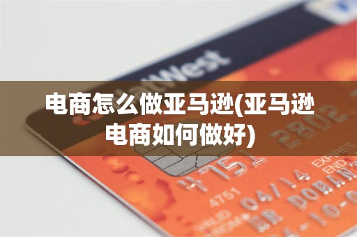 电商怎么做亚马逊(亚马逊电商如何做好)