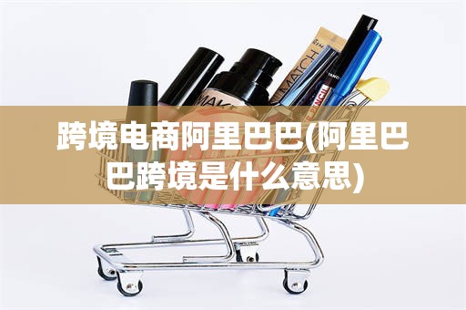 跨境电商阿里巴巴(阿里巴巴跨境是什么意思)