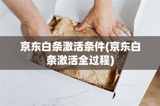 京东白条激活条件(京东白条激活全过程)