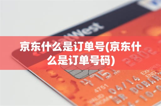 京东什么是订单号(京东什么是订单号码)