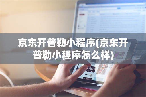 京东开普勒小程序(京东开普勒小程序怎么样)
