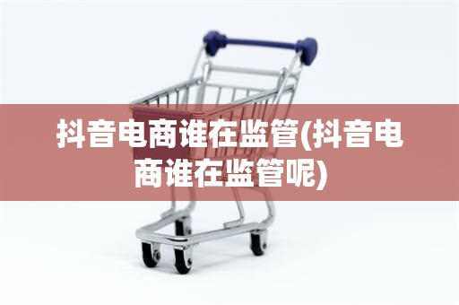 抖音电商谁在监管(抖音电商谁在监管呢)