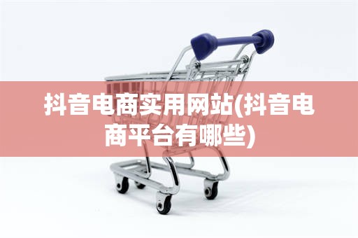 抖音电商实用网站(抖音电商平台有哪些)