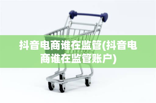 抖音电商谁在监管(抖音电商谁在监管账户)