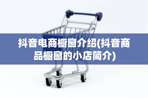 抖音电商橱窗介绍(抖音商品橱窗的小店简介)