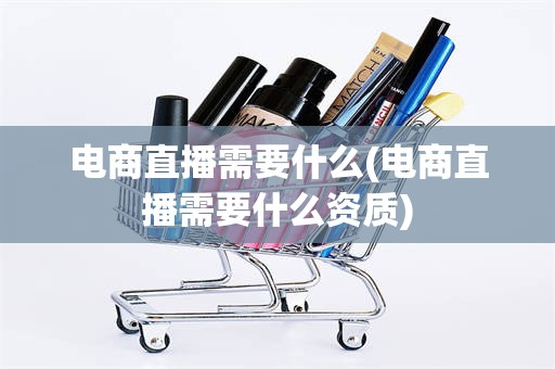 电商直播需要什么(电商直播需要什么资质)