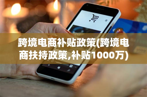 跨境电商补贴政策(跨境电商扶持政策,补贴1000万)