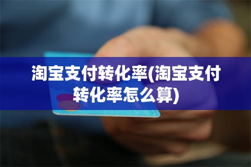 淘宝支付转化率(淘宝支付转化率怎么算)