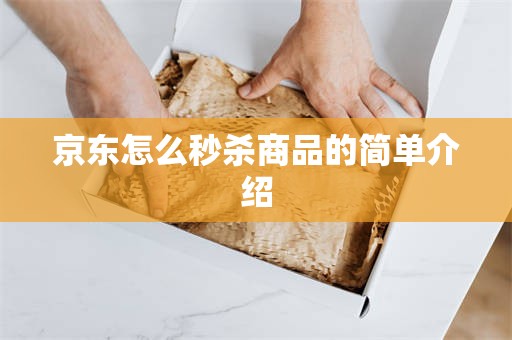 京东怎么秒杀商品的简单介绍