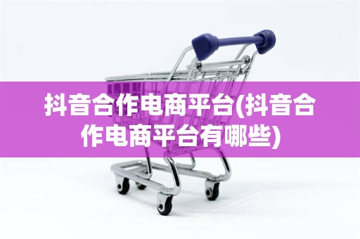 抖音合作电商平台(抖音合作电商平台有哪些)