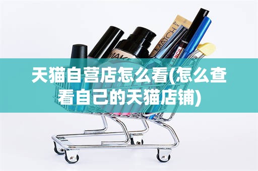 天猫自营店怎么看(怎么查看自己的天猫店铺)