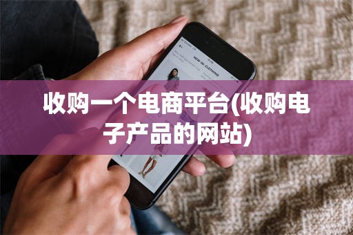 收购一个电商平台(收购电子产品的网站)