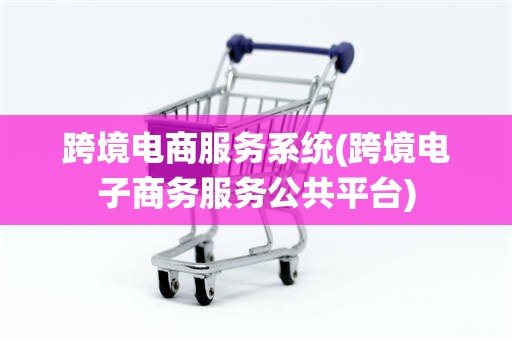 跨境电商服务系统(跨境电子商务服务公共平台)