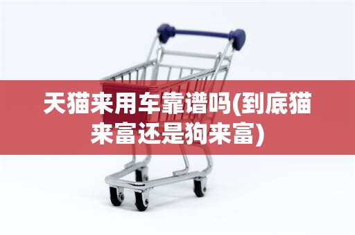 天猫来用车靠谱吗(到底猫来富还是狗来富)