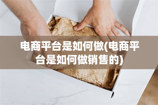 电商平台是如何做(电商平台是如何做销售的)