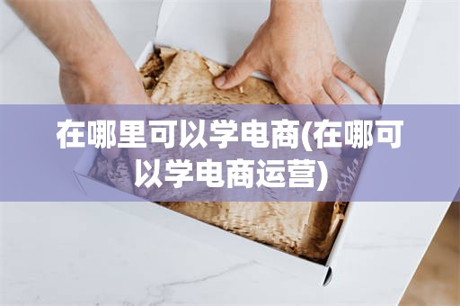 在哪里可以学电商(在哪可以学电商运营)