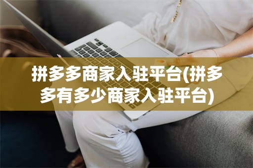 拼多多商家入驻平台(拼多多有多少商家入驻平台)