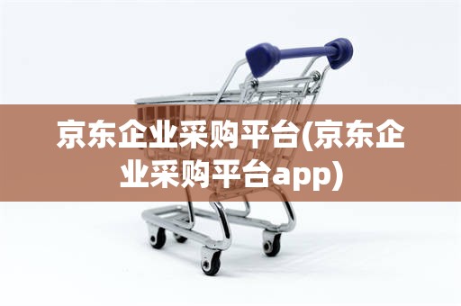 京东企业采购平台(京东企业采购平台app)