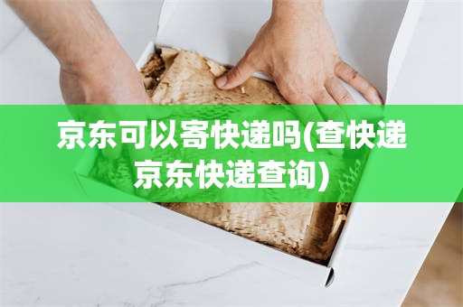 京东可以寄快递吗(查快递京东快递查询)