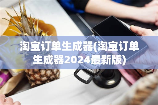 淘宝订单生成器(淘宝订单生成器2024最新版)