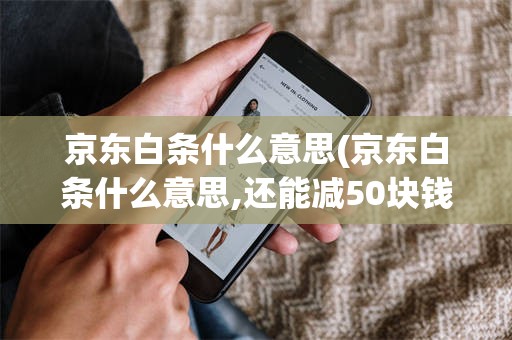 京东白条什么意思(京东白条什么意思,还能减50块钱)