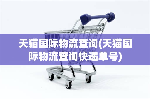 天猫国际物流查询(天猫国际物流查询快递单号)
