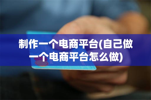 制作一个电商平台(自己做一个电商平台怎么做)